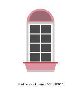 windows house style isolated icon