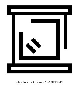 windows icon isolated sign symbol vector illustration - high quality black style vector icons
