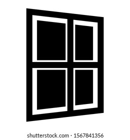 windows icon isolated sign symbol vector illustration - high quality black style vector icons
