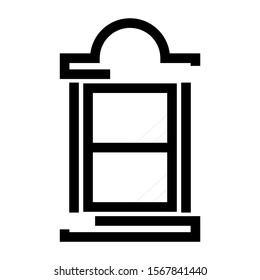 windows icon isolated sign symbol vector illustration - high quality black style vector icons
