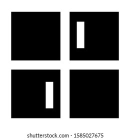 windows icon isolated sign symbol vector illustration - high quality black style vector icons
