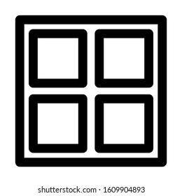 windows icon isolated sign symbol vector illustration - high quality black style vector icons
