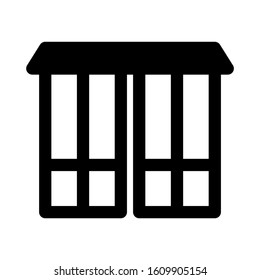 windows icon isolated sign symbol vector illustration - high quality black style vector icons
