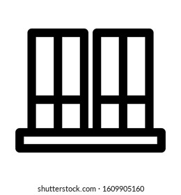 windows icon isolated sign symbol vector illustration - high quality black style vector icons
