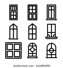 Windows Icon Isolated Sign Symbol Vector Stock Vector (Royalty Free ...