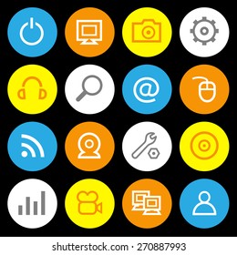 windows icons set great for any use. Vector EPS10.