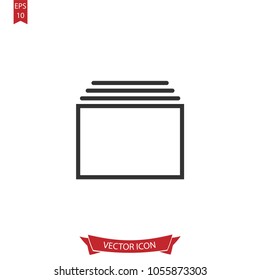 Windows icon.Task view line vector.Isolated on white background.Simple liner illustration for web and mobile platforms.