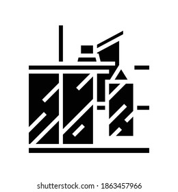 windows installation glyph icon vector. windows installation sign. isolated contour symbol black illustration