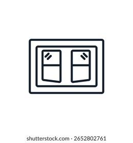 windows lock icons isolated on White Background. Flat style design