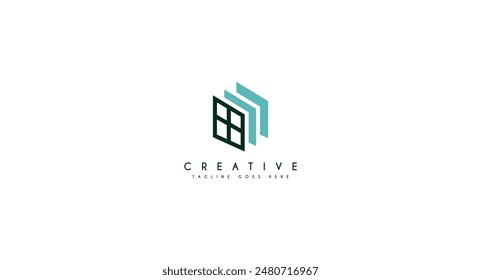 Windows logo design template element. Windows icon design. Suitable for Business and real estate isolated on white background