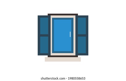 The windows look out on the scenery is beautiful and natural.