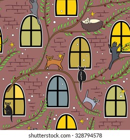 Windows and lovely cats. 