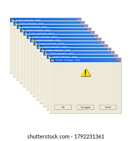 Windows message vector design illustration isolated on white background