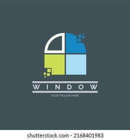 windows modern logo template design for brand or company and other