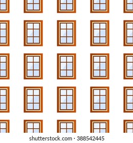 windows on the building seamless. vector illustration