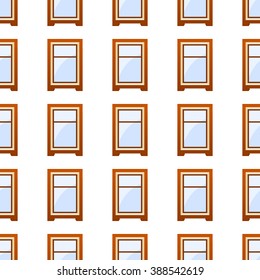 windows on the building seamless. vector illustration