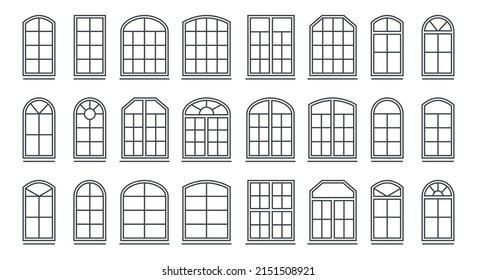 Windows outline pictograms 
