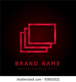 Windows red chromium metallic logo