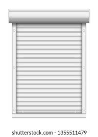 Windows roller shutters vector design illustration isolated on white background