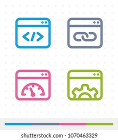 Windows & Settings - Zap Icons. A set of 4 professional, pixel-aligned icons.