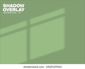 Windows shadow overlay scene. eps 10
