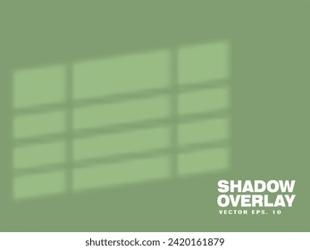 Windows shadow overlay scene. eps 10