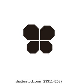 Windows, square geometric symbol simple logo vector