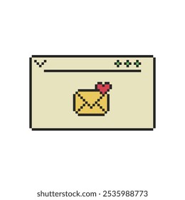 Pixel Art de marco de la interfaz de usuario de Windows