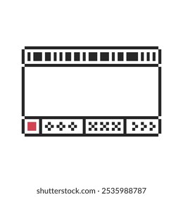 windows ui frame pixel art