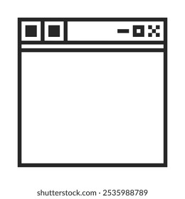 windows ui frame pixel art
