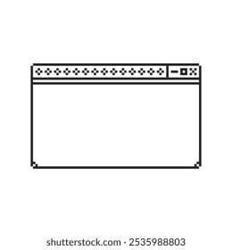 Pixel Art de marco de la interfaz de usuario de Windows