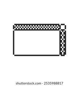 windows ui frame pixel art