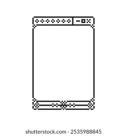 Pixel Art de marco de la interfaz de usuario de Windows