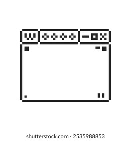 arte de pixels do quadro da interface do usuário do windows