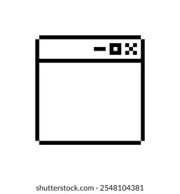 Pixel Art de marco de la interfaz de usuario de Windows