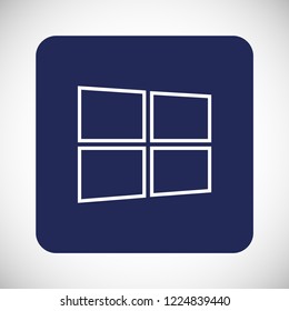 Windows vector icon eps 10