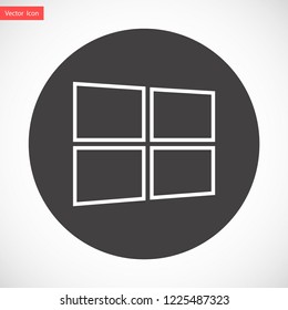 Windows vector icon eps 10