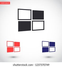 Windows vector icon eps 10