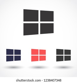 Windows vector icon eps 10