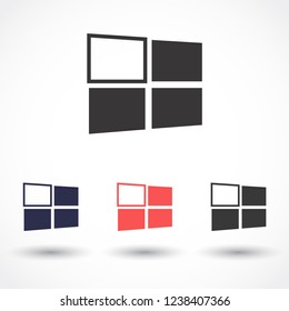 Windows vector icon eps 10