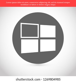 Windows vector icon eps 10