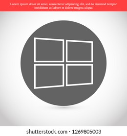 Windows vector icon eps 10