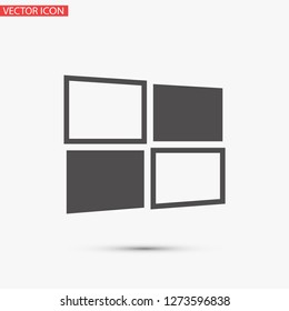 Windows vector icon eps 10