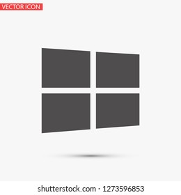 Windows vector icon eps 10