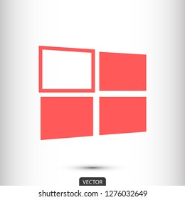 Windows vector icon eps 10