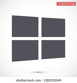 Windows vector icon eps 10