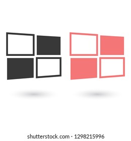 Windows vector icon eps 10