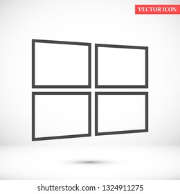 Windows vector icon eps 10