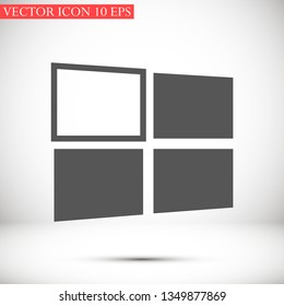 Windows vector icon eps 10