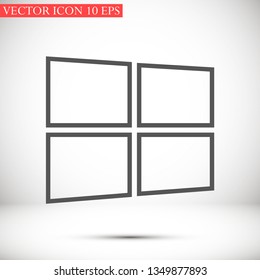 Windows vector icon eps 10